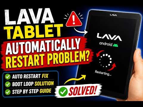 Lava Tablet Automatically Reset Problem Solve 100% / Up Government Tablet 2026