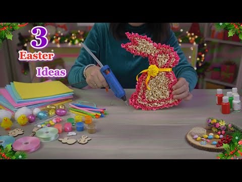 DIY 3 Easter Decoration ideas from Ordinary materials at home | Easy Easter craft idea 🐰20