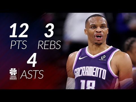Russell Westbrook 12 pts 3 rebs 4 asts vs Clippers 25/26 season
