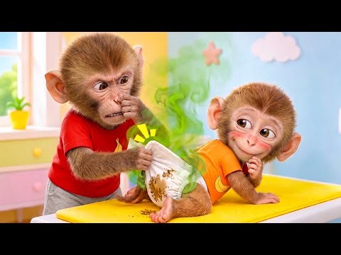Diaper Change Song | It's Time for a Diaper Change, Baby Monkey! | Nursery Rhymes & Kids Songs
