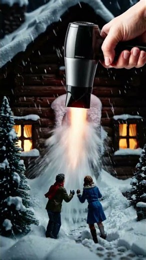 ❄️ Tiny Winter Cabin Rescue! 🏡😲 The Snowy Surprise You Must See! #Shorts