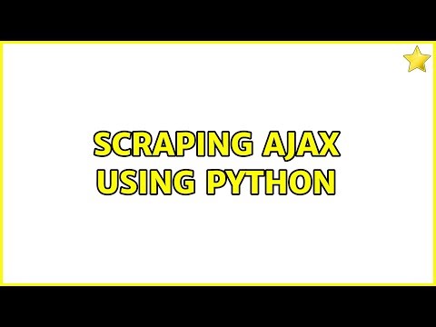 Scraping Ajax using Python
