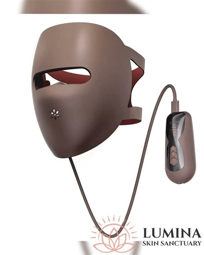 Brightens Skin With LED Silicone Facial Mask