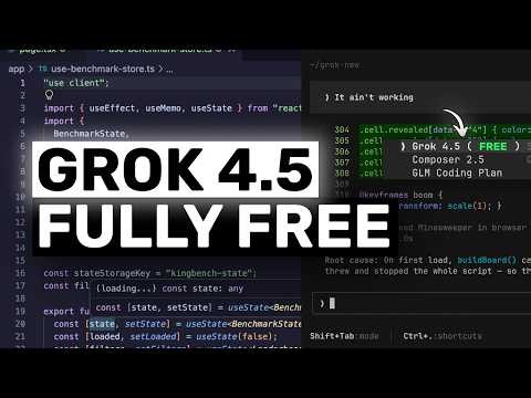 Grok Code (New FREE TIER!): IT'S ACTUALLY GOOD!