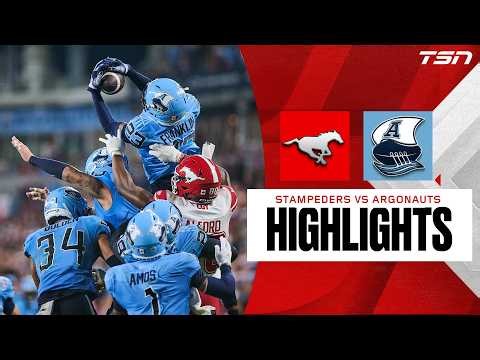 CFL WEEK 10: Calgary Stampeders vs. Toronto Argonauts | Full Highlights
