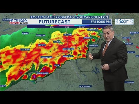 Strong to Severe Storms Possible Friday Night and On Monday - CBS42 News @ 10pm