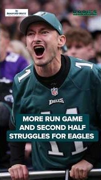 Mind boggling stats for the Eagles running game and second half struggles 😳