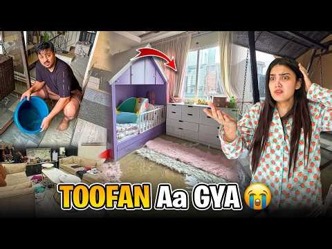 ANAVIYA KA ROOM TABAH HOGYA 😭💔 | Poore Ghar Mai Barish Ka Pani AGya😱 | Bhai Hospital Admit Hogaye 🤲🏻