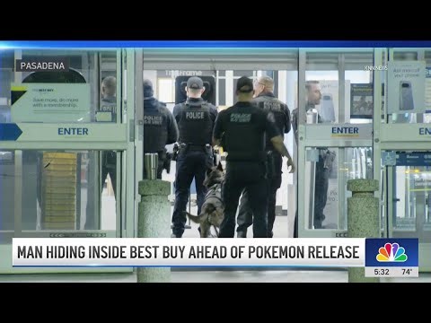 Man hides in Best Buy ahead of Pokemon card release