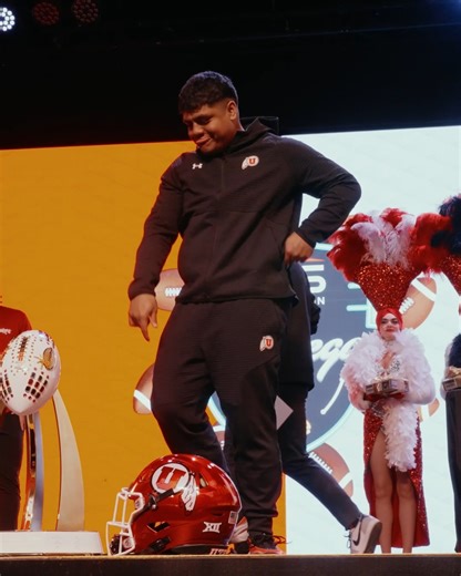 Utah Football on Instagram: "@pupusepulona came in clutch for the UTES last night at the dance battle‼️ #GoUtes | @lvbowl"