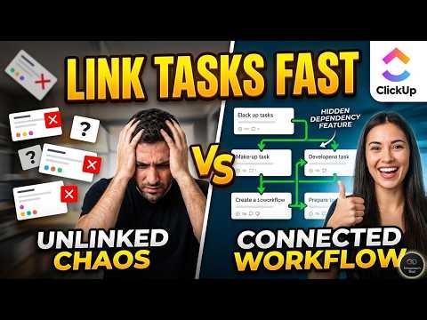 Link Tasks in ClickUp [Shortcut]