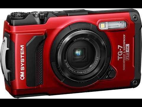 OM System OLYMPUS Tough TG-7 Red Underwater Camera, Waterproof, Freeze Proof, High Resolution Bright