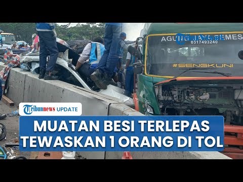 Muatan Besi Tiba-tiba Terlepas dari Truk di Tol Batang-Semarang, Hantam 2 Mobil & Tewaskan 1 Orang