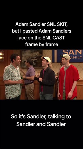 Adam Sandler Face Swap SNL Skit
