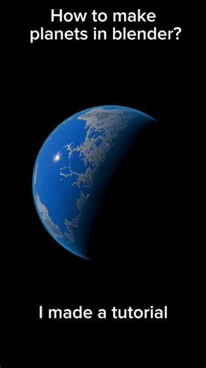 Blender planet tutorial #blender #blendertutorial #space #planet