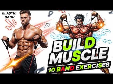 Build Muscle with These 10 Resistance Band Exercises ( Full Body )