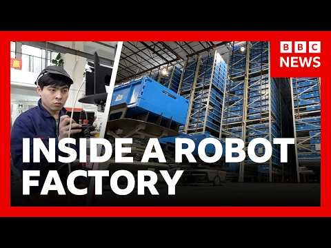 Inside the Chinese factory using robots to power online shopping | BBC News