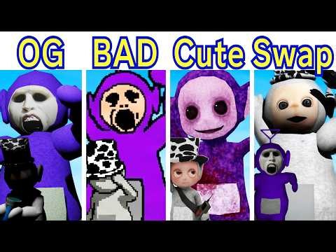 FNF Nocturnal Protocol Original vs BAD vs SLENDYTUBBIES 0 RECORDS vs SWAP (Myths of Tubbyland)