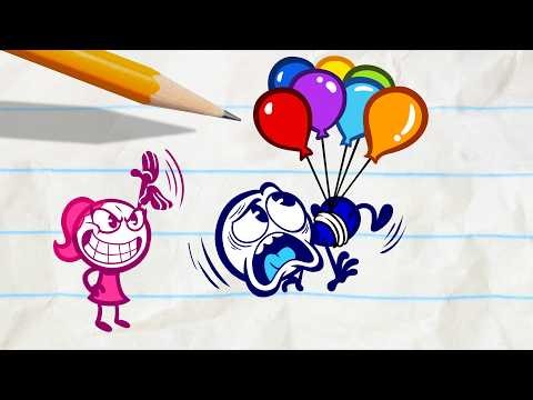 Dark Side Of The Balloon | Pencilmation Cartoons!