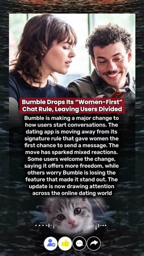 Bumble Drops Its “Women-First” Chat Rule, Leaving Users Divided #Bumble #DatingApps #Trending