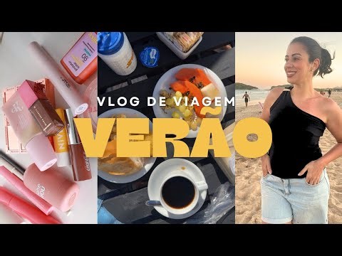 VLOG de viagem : Necessaire básica , Cabo Frio , Rotina e Comprinhas