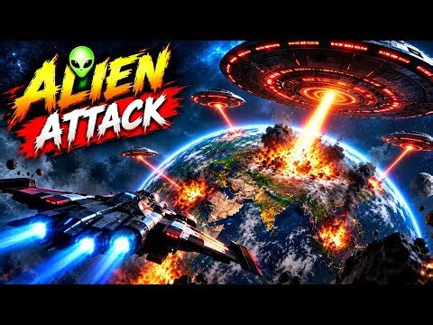 Alien Attack on Earth 🌍👽 | UFO Invasion & Space Battle | Sci-Fi Gameplay