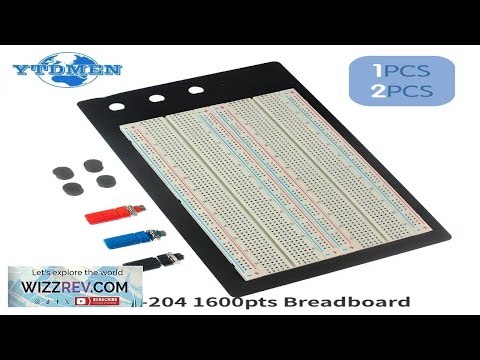 1 2PCS ZY 204 Breadboard 1600pts Protoboard 4 Bus Test Circuit Board Connection Point