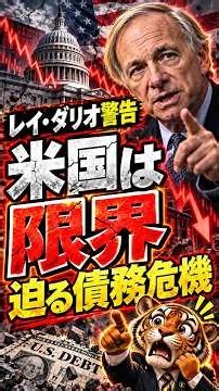 【米国に迫る債務危機】【世界No. 1投資家が本気の警告】