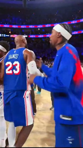 LeBron James Courtside POV After 76ers' 29-Point Comeback Win | First Home Win in Philly #Shorts