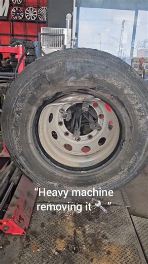 “Even The Rim Didn’t Survive This 😬” #tireexplosion #heavymachinery #mechaniclife