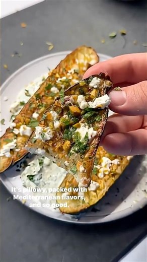 🧄🍋 Pillowy Mediterranean Zucchini with Garlic Feta Sauce
