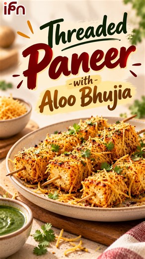 Threaded Paneer with Aloo Bhujia 🧀🔥 | Crispy, Crunchy & Irresistible Snack