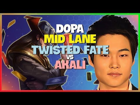 Dopa Twisted Fate : CRUSHING Akali in CN Super Server MID LANE