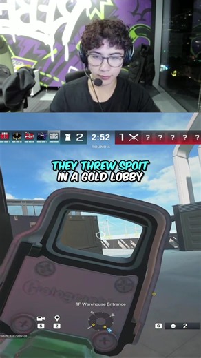 They Threw Spoit in a Gold Lobby 💀😭 #spoit #rainbowsixsiege #r6 #siege #rainbow6