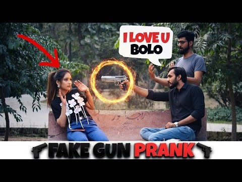 Fake G-U-N Proposing Prank On Cute Girl ♥️ Part 7 | Epic Reactions 😂😜