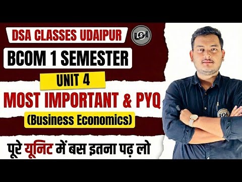 “Business Economics Unit-4 Complete Explanation | MLSU Exam Focused”