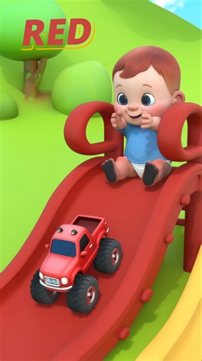 Learn Colors with Cars 🔴🔵🟡🚗 | Fun Color Learning Cartoon for Kids #kidsshorts #kidslearning