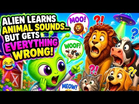 Alien Learns Animal Sounds… But Gets EVERYTHING Wrong! 👽😂