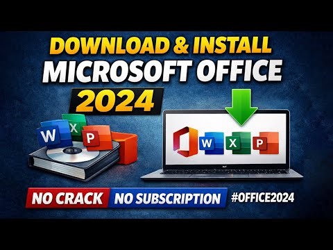 Download & Install Microsoft Office 2024 [No Crack, No Subscription] #office2024