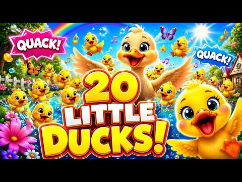 20 Little Ducks | Quack! 🦆 Preschool Spring Counting Song | Super Simple Songs | LittleExplorersUSA