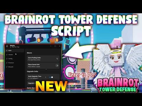 *NEW* Brainrot Tower Defense Script (PASTEBIN 2026) (AUTO PLAY , AUTO UPGRADE , MACRO , AUTO JOIN )