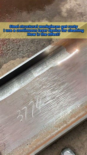 3000W Laser Cleaning Machine Steel Structure Rust Removal