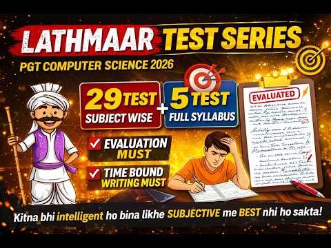 Lathmaar Test Series Schedule | HPSC PGT COMPUTER SCIENCE 1672 POSTS