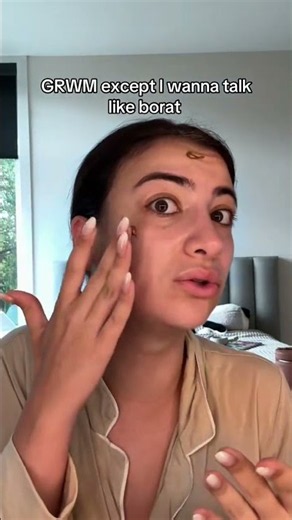 Life’s too boring without my accents tbh #borat #grwm