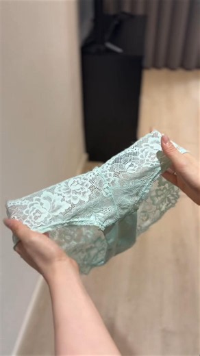 Soft & Elegant: Mint Green Lace Lingerie Close-Up🩵 #shorts