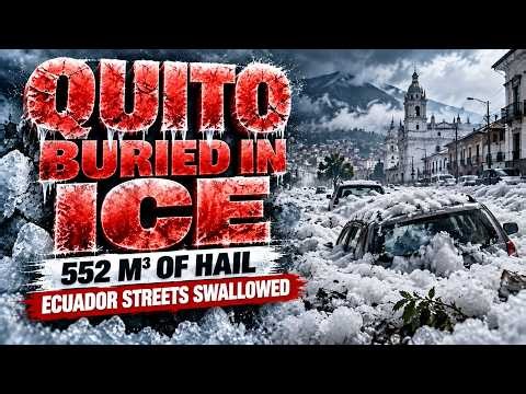 Quito, Ecuador Buried Under Hail as 80 CM of Ice Blocks Streets | World