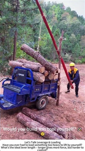 DIY Log Lever – Loading Heavy Timber Alone 🔧