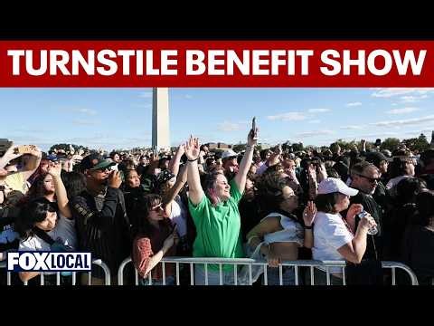 Turnstile draws 60k to free benefit concert near the Washington Monument