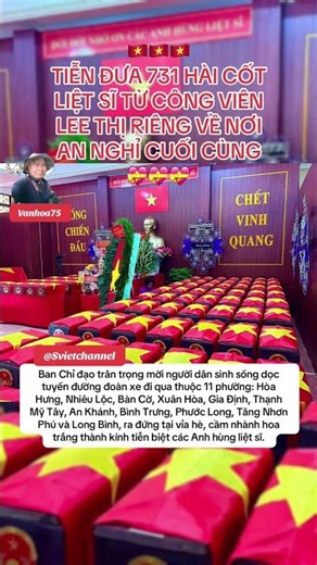 🇻🇳🇻🇳🇻🇳FAREWELL TO 731 MARTYR REMAINS FROM LE THI RIENG CULTURAL PARK TO THEIR FINAL RESTING PLACE💝💝💝