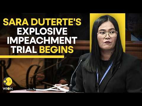 Philippines Senate LIVE: Historic Showdown As Sara Duterte's Impeachment Trial Begins | WION